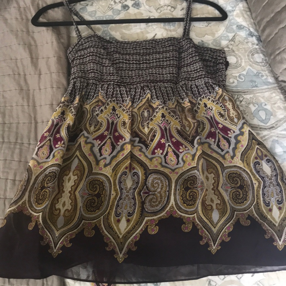 Ted Baker London Babydoll tank top adj. straps sz2